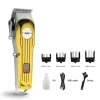 RAF Cross-border electric household bright gold hair clipper, high-power shaving head, electric pusher, multi-blade rechargeable Specification image